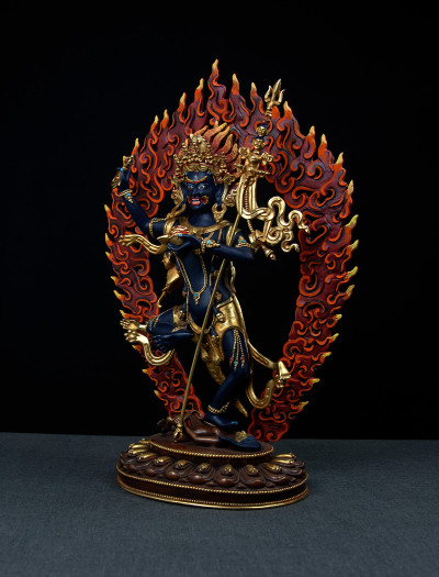 Troma Nagmo- 12 inch 24k Part-gold Two-toned antique Painted (1.4)