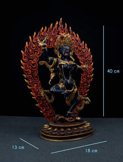 Troma Nagmo- 12 inch 24k Part-gold Two-toned antique Painted (1.4)