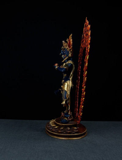 Troma Nagmo- 12 inch 24k Part-gold Two-toned antique Painted (1.4)