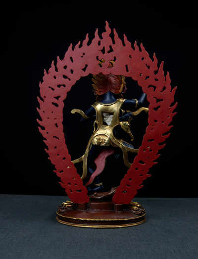 Troma Nagmo- 12 inch 24k Part-gold Two-toned antique Painted (1.4)