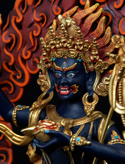 Troma Nagmo- 12 inch 24k Part-gold Two-toned antique Painted (1.4)