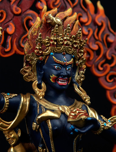 Troma Nagmo- 12 inch 24k Part-gold Two-toned antique Painted (1.4)