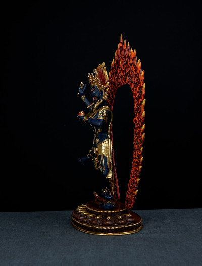 Troma Nagmo- 12 inch 24k Part-gold Two-toned antique Painted (1.2)