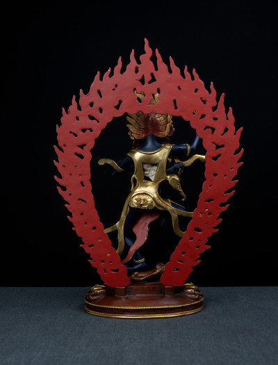 Troma Nagmo- 12 inch 24k Part-gold Two-toned antique Painted (1.2)