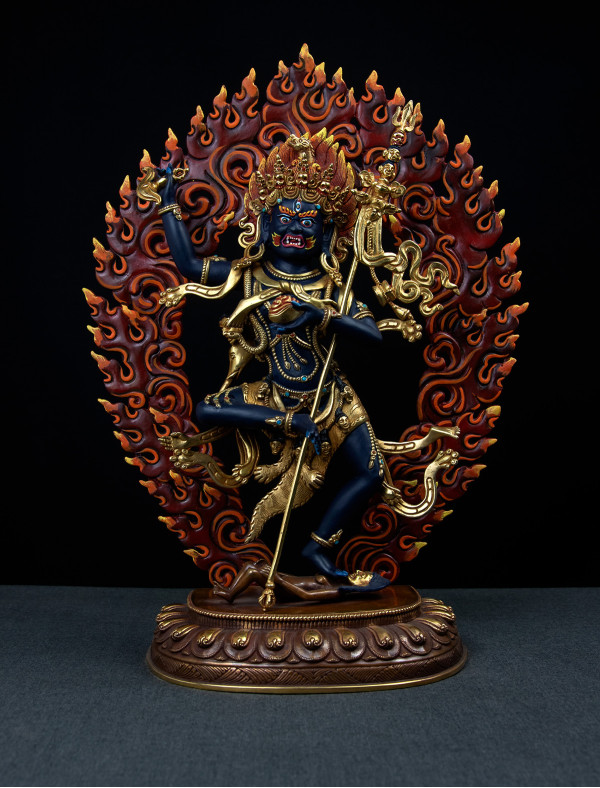 Troma Nagmo- 12 inch 24k Part-gold Two-toned antique Painted (2.3)