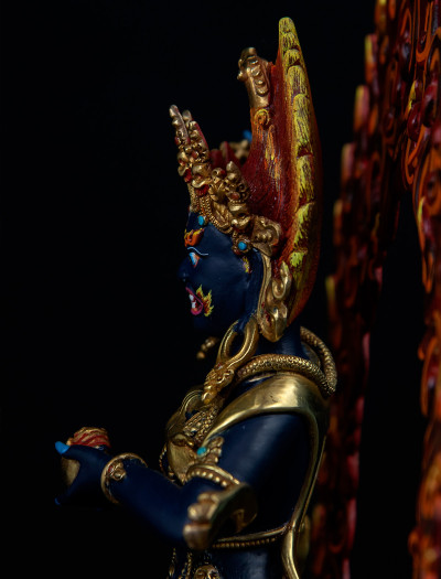 Troma Nagmo- 12 inch 24k Part-gold Two-toned antique Painted (2.3)