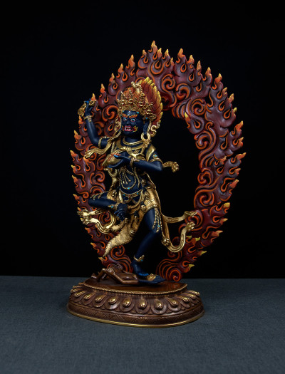 Troma Nagmo- 12 inch 24k Part-gold Two-toned antique Painted (2.3)