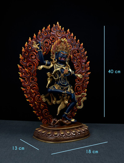 Troma Nagmo- 12 inch 24k Part-gold Two-toned antique Painted (2.3)