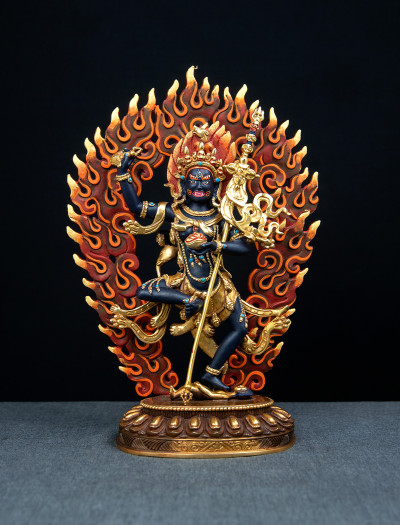 Troma Nagmo- 10 inch 24k Part-gold painted antique