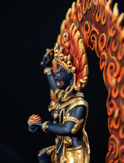 Troma Nagmo- 10 inch 24k Part-gold painted antique