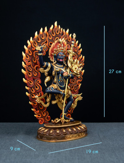 Troma Nagmo- 10 inch 24k Part-gold painted antique