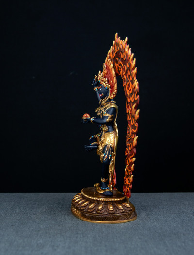 Troma Nagmo- 10 inch 24k Part-gold painted antique