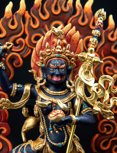 Troma Nagmo- 10 inch 24k Part-gold painted antique