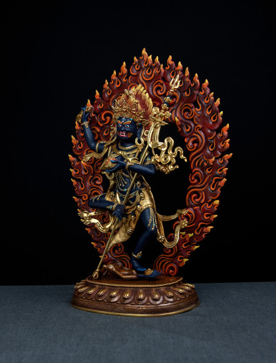 Troma Nagmo- 12 inch 24k Part-gold Two-toned antique Painted (2.1)