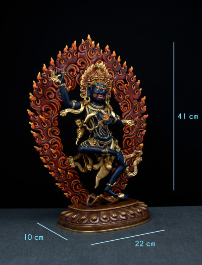 Troma Nagmo- 12 inch 24k Part-gold Two-toned antique Painted (2.1)