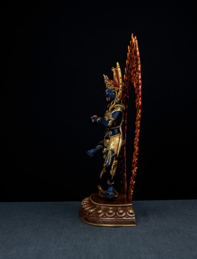 Troma Nagmo- 12 inch 24k Part-gold Two-toned antique Painted (2.1)