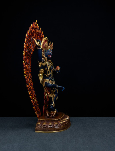 Troma Nagmo- 12 inch 24k Part-gold Two-toned antique Painted (2.1)