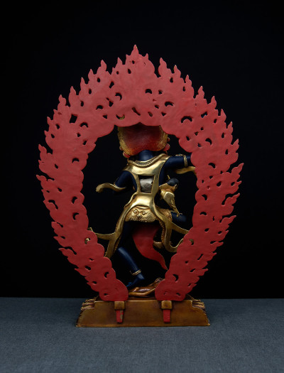 Troma Nagmo- 12 inch 24k Part-gold Two-toned antique Painted (2.1)