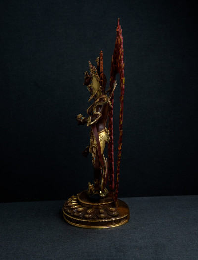 Vajra Varahi- 12 inch 24k Part-gold antique