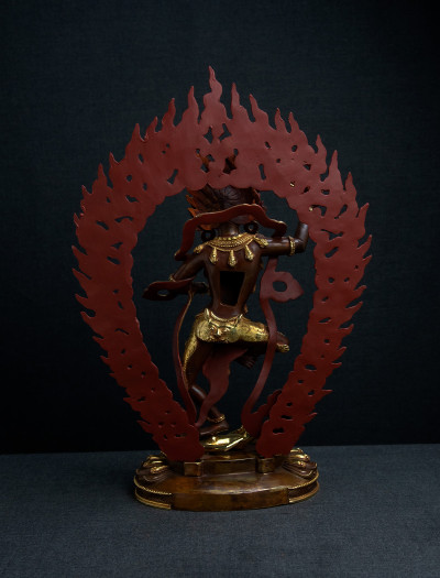 Vajra Varahi- 12 inch 24k Part-gold antique