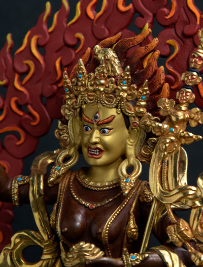 Vajra Varahi- 12 inch 24k Part-gold antique