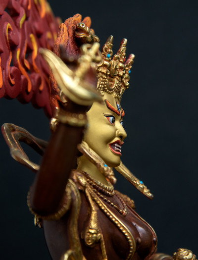 Vajra Varahi- 12 inch 24k Part-gold antique