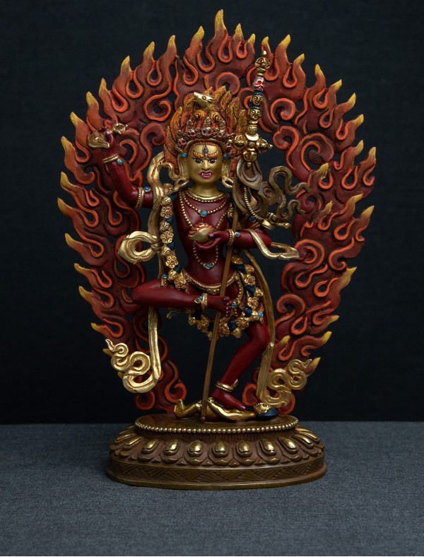 Vajra Varahi- 10 inch 24k Part-Gold Painted