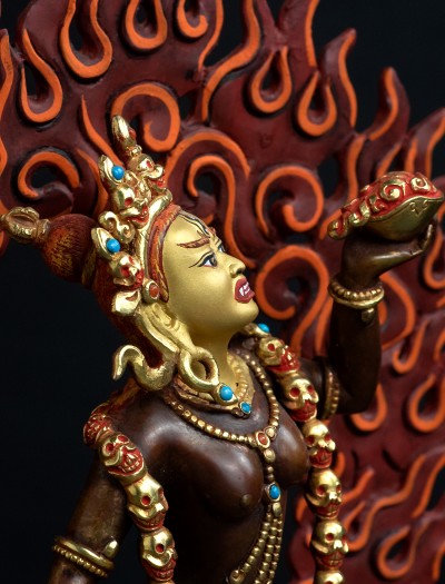 Vajra Yogini- 10 inch Part-gold