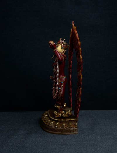 Vajra Yogini- 10 inch Part-gold painted