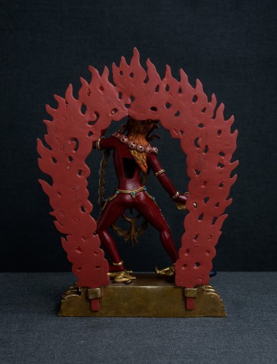 Vajra Yogini- 10 inch Part-gold painted