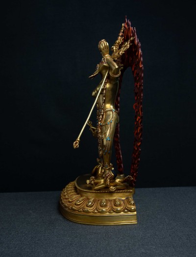 Vajrayogini- 13 inch 24k Full-gold antique