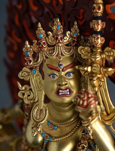Vajrayogini- 13 inch 24k Full-gold antique