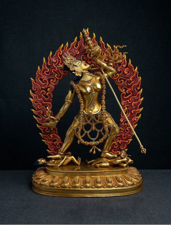 Vajrayogini- 13 inch 24k Full-gold antique