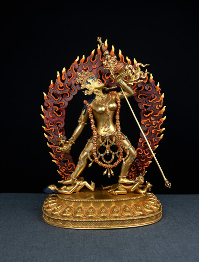 Vajrayogini- 14 inch 24k Full-gold antique