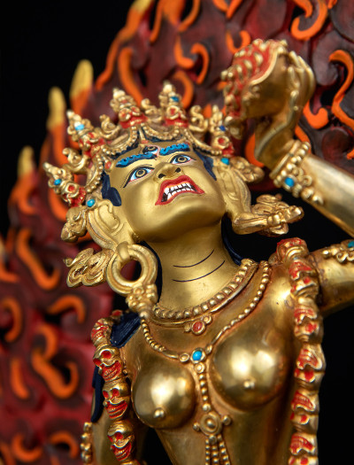 Vajrayogini- 14 inch 24k Full-gold antique