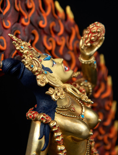 Vajrayogini- 14 inch 24k Full-gold antique