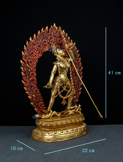 Vajrayogini- 16 inches 24k Full-gold antique
