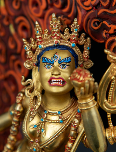 Vajrayogini- 16 inches 24k Full-gold antique