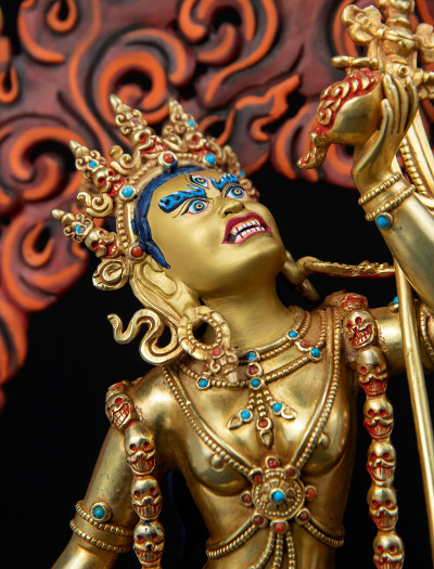 Vajrayogini- 16 inches 24k Full-gold antique