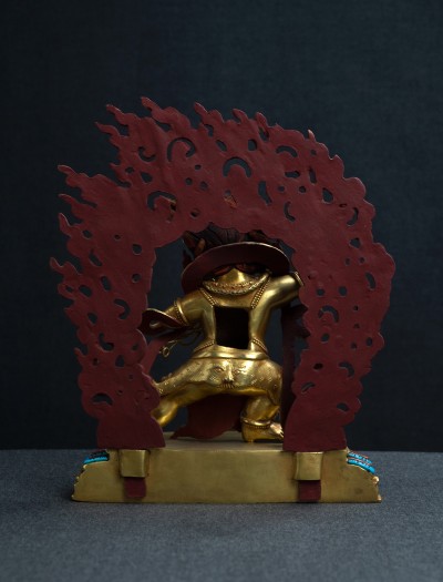 Vajrapani- 10 inch Full-gold antique