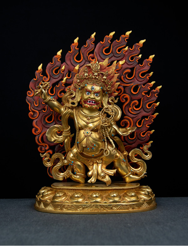 Vajrapani- 12inch 24k Full Gold antique (1.2)