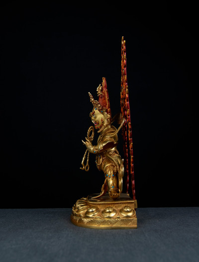 Vajrapani- 12inch 24k Full Gold antique (1.2)