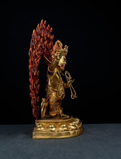Vajrapani- 12inch 24k Full Gold antique (1.2)
