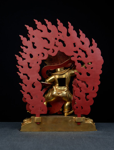 Vajrapani- 12inch 24k Full Gold antique (1.2)