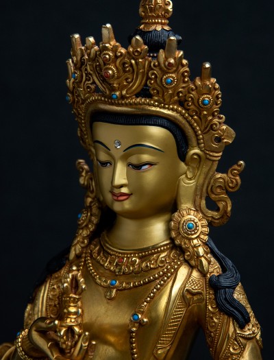 Vajrasattva- 12 inch Full-gold antique (1.1)