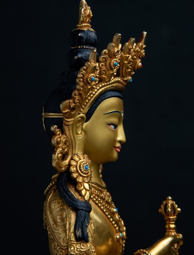 Vajrasattva- 12 inch Full-gold antique (1.1)
