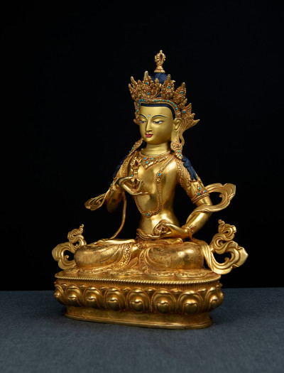 Vajrasattva- 13 inch 24k Full-gold antique