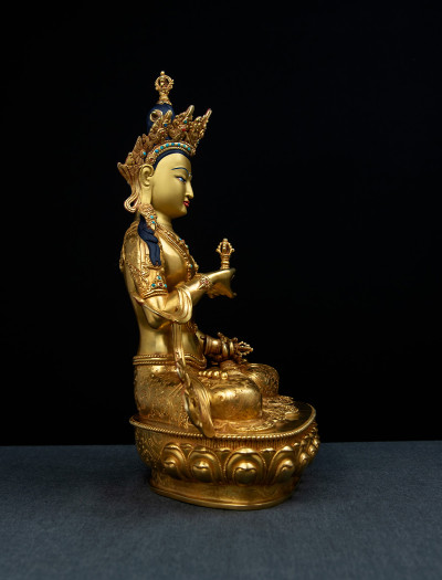 Vajrasattva- 13 inch 24k Full-gold antique