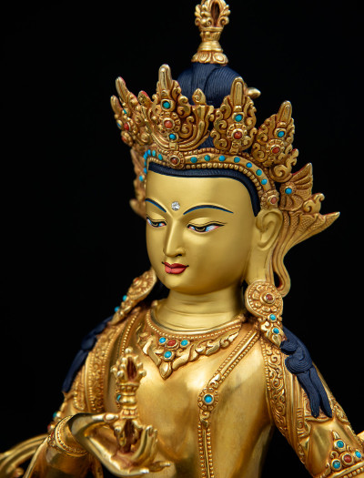 Vajrasattva- 13 inch 24k Full-gold antique