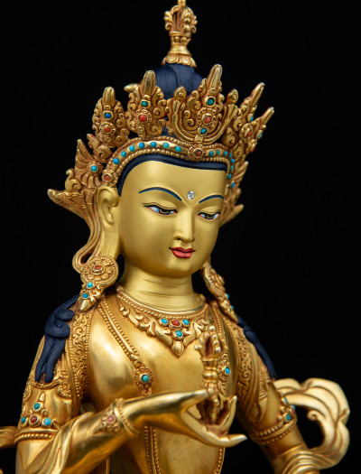Vajrasattva- 13 inch 24k Full-gold antique